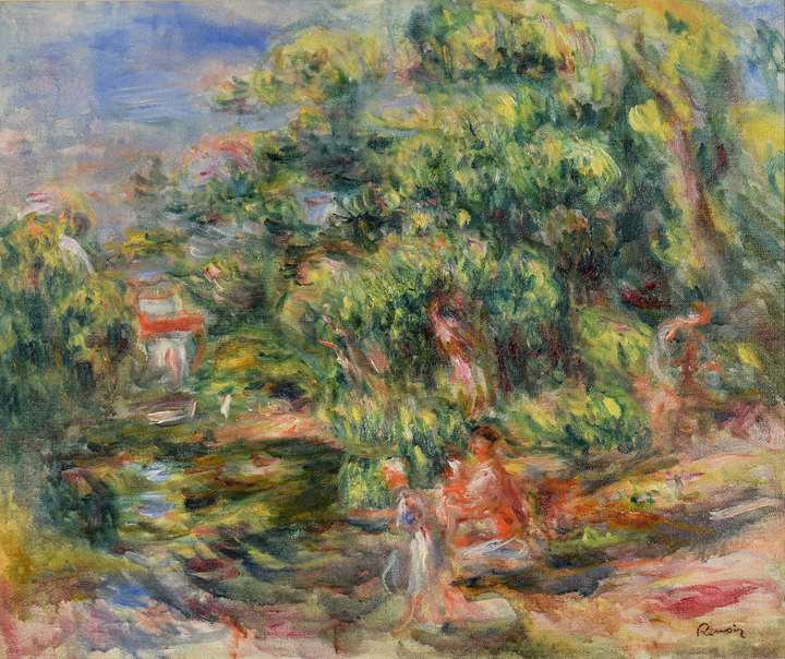 Lavandières au bord du Loup